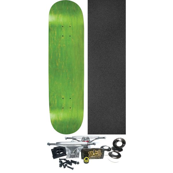 Blank Skateboards Quincy Woodwright Popsicle Assorted Stains Skateboard Deck - 8.37" x 31.88" - Complete Skateboard Bundle